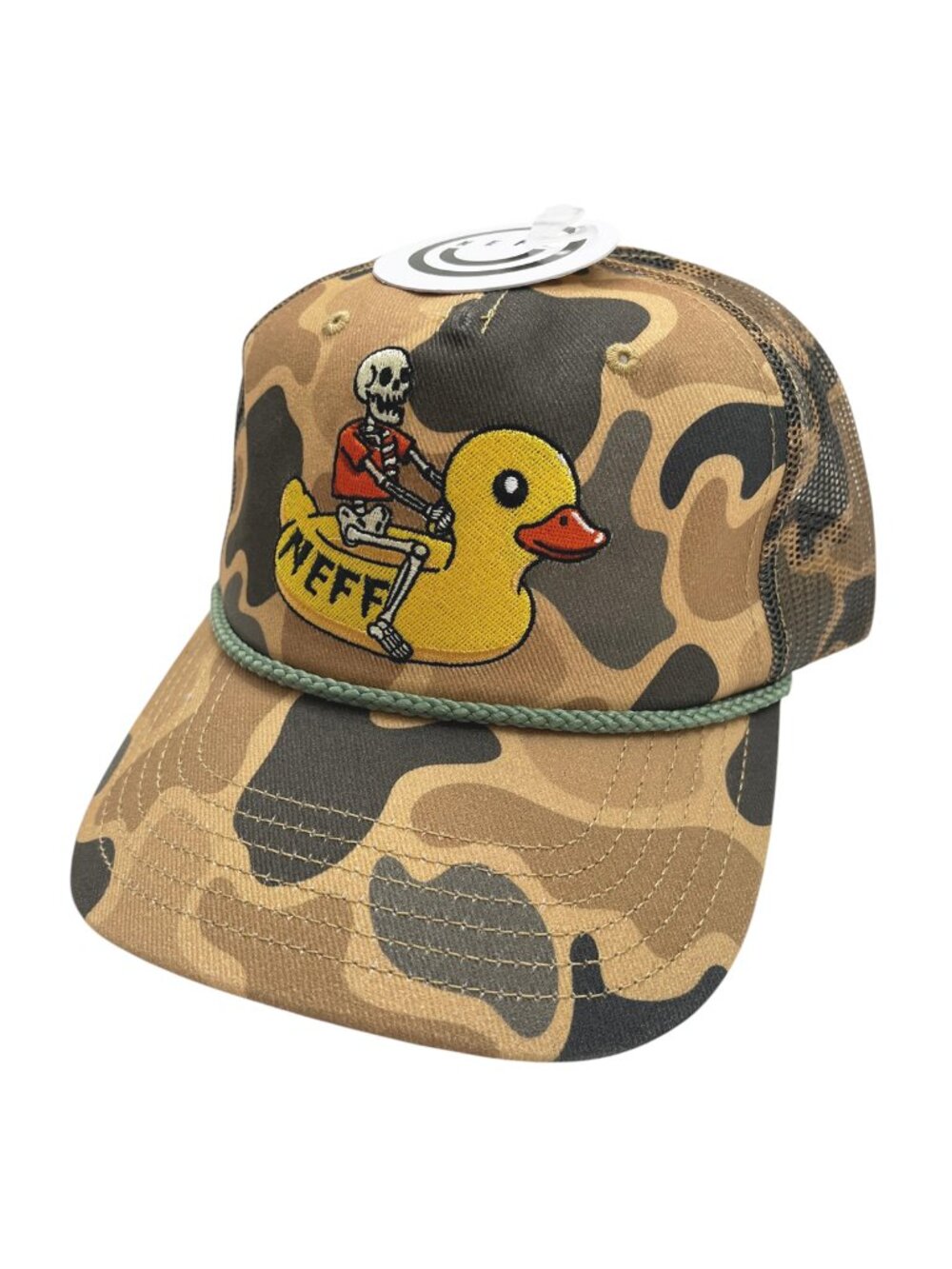 Neff Rubber Ducky Skeleton Camo Hat NWT